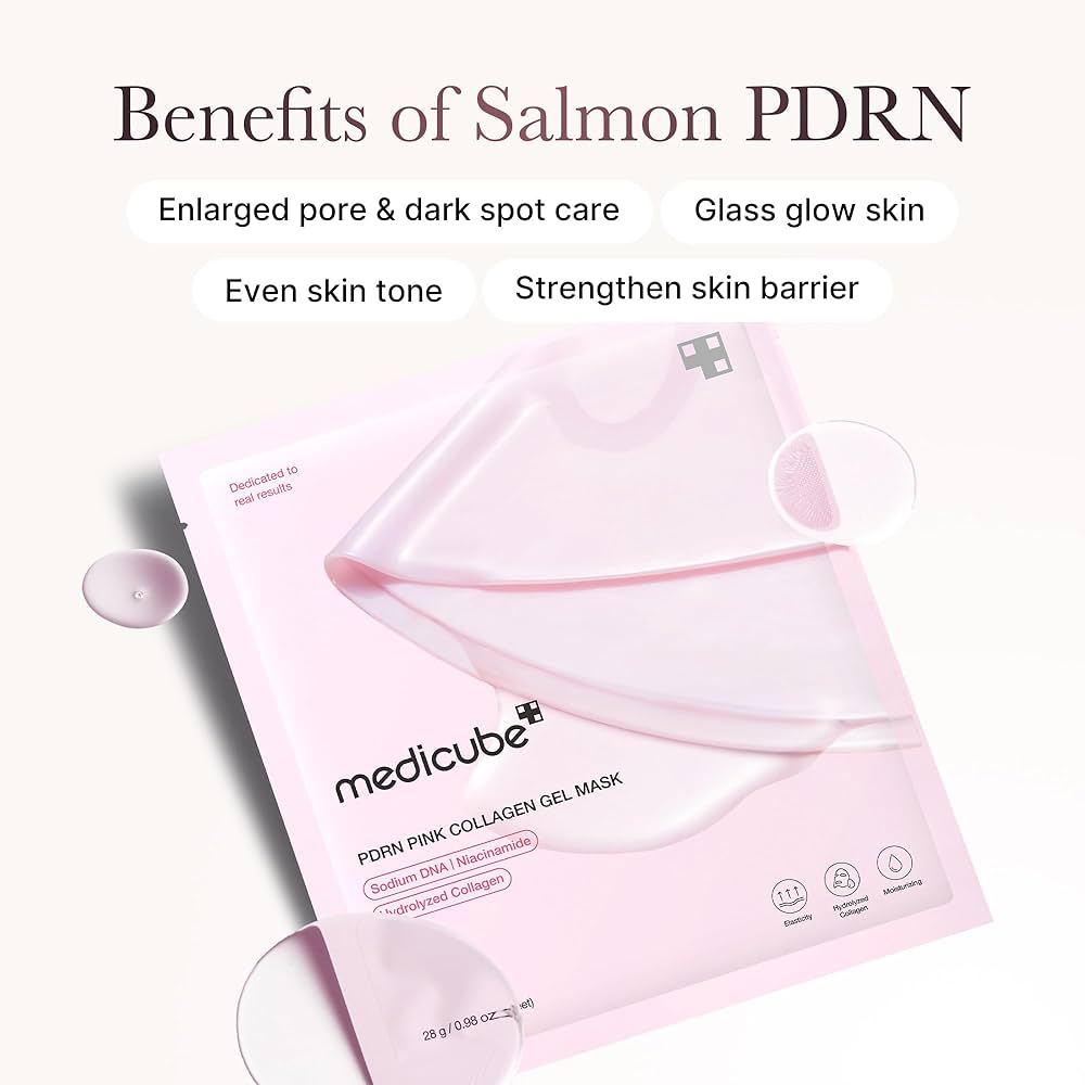 MEDICUBE - PDRN PINK COLLAGEN GEL MASK (COMPRE 1 LEVE 4)