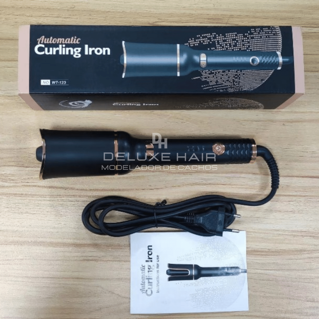 TENDENCIAS 2024 ondas modeladora modelador de cachos automático modelador cachos CACHOS PERFEITOS CACHOS GIRATORIO CACHOS FACEIS cabelosereia cabelos cacheados cabelos 5 em 1 cabelo 2024 DeLuxe Hair - Modelador de Cachos