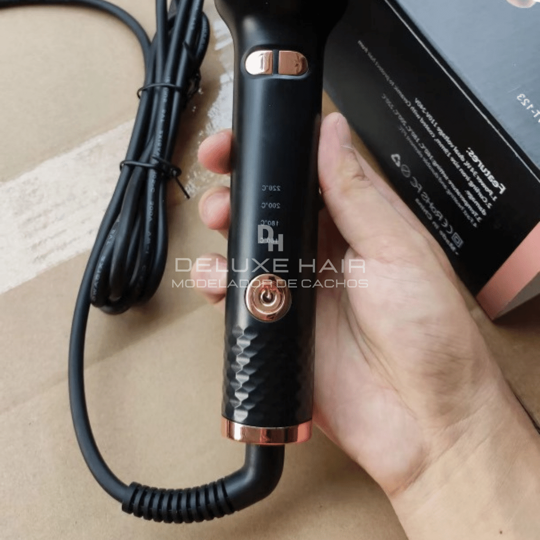 TENDENCIAS 2024 ondas modeladora modelador de cachos automático modelador cachos CACHOS PERFEITOS CACHOS GIRATORIO CACHOS FACEIS cabelosereia cabelos cacheados cabelos 5 em 1 cabelo 2024 DeLuxe Hair - Modelador de Cachos