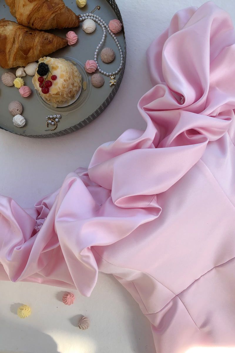 vestidos VESTIDOROSA VESTIDOPINK vestidomidi vestido jantar vestido festa vestido elegante vestido Vestido Princesa Crystal - Ellegance DeLuxe