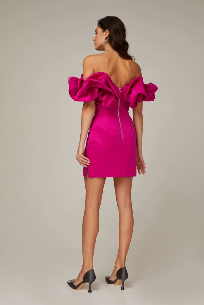 vestidos VESTIDOROSA VESTIDOPINK vestidomidi vestido jantar vestido festa vestido elegante vestido Vestido Princesa Crystal - Ellegance DeLuxe