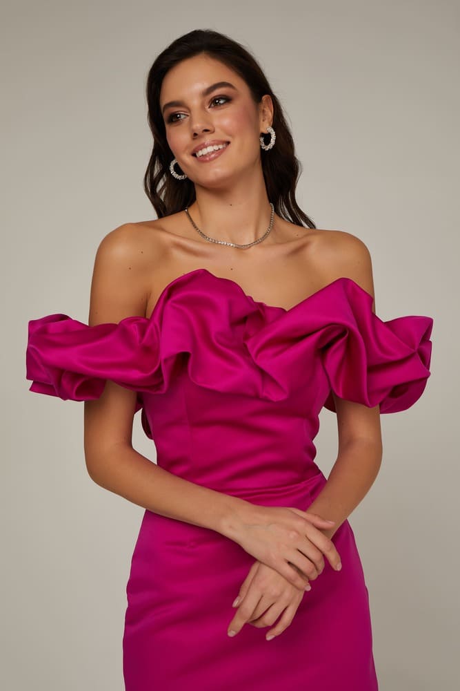 vestidos VESTIDOROSA VESTIDOPINK vestidomidi vestido jantar vestido festa vestido elegante vestido Vestido Princesa Crystal - Ellegance DeLuxe