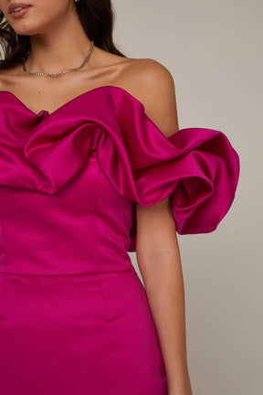 vestidos  VESTIDOROSA  VESTIDOPINK  vestidomidi  vestido jantar  vestido festa  vestido elegante  vestido  Vestido Princesa Crystal - Ellegance DeLuxe